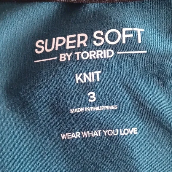 Torrid Super Soft Knit Green Robe Size 3 - Picture 7 of 9